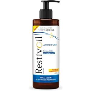 RestivOil Complex Shampoo Olio Antiforfora per Capelli da Normali a Grassi con Azione Antiseborroica e Anti Prurito, 400ml