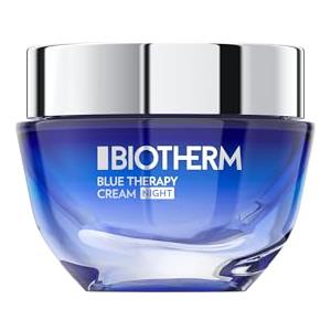 BIOTHERM Blue Therapy Uplift Night Cream, Per Tutti i Tipi di Pelli, Azione Idratante e Tonificante, Pelle Luminosa, Arricchita con Life Plankton e Peptidi di Collagene, Crema Notte Anti-Età, 50 ml