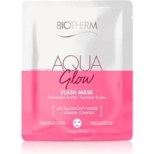 BIOTHERM Aquasource Super Mask Glow, Maschera Viso Idratante, Per Pelli Secche e Disidratate, Azione Idratante e Illuminante, Arricchita con Life Plankton e Vitamina C