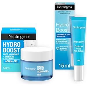 Neutrogena Hydro Boost Skincare Kit, Set skincare viso completo con Crema Idratante Viso Aqua-Gel 50 ml e Contorno Occhi Anti-Fatica 15 ml per una pelle idratata e luminosa - Kit Esclusiva Amazon