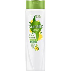 Sunsilk, Shampoo Tè Verde e Limone Detox, Shampoo Purificante per Capelli Grassi, Dona Capelli Leggeri e Puliti Più a Lungo, con Tè Verde Antiossidante e Limone Purificante, 250 ml