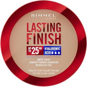 Rimmel London, Lasting Finish, 007 Golden Beige, Fondotinta Compatto, Finish Soft-Focus, Finish opaco, Coprenza totale, SPF20, Formula vegana, 7 g