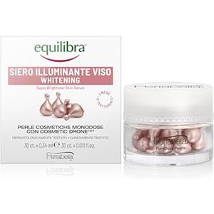 Equilibra, Siero Viso, Azione Illuminante, 30 Perle, con Estratti di Salvia, di Luppolo e di Liquirizia, Elasticizzante e Anti-opacità, Perle Ermetiche, Prive di Acqua e Conservanti