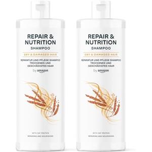 by Amazon, Shampoo Repair & Nutrition, 2 x 400 ml