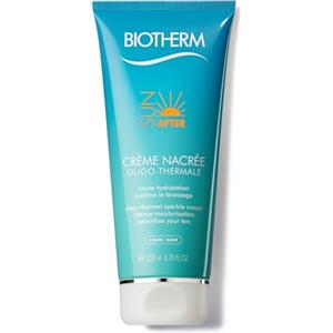 BIOTHERM Creme Nacree Oligo-Thermal Sparkle Cream, Crema Corpo Doposole Illuminante, Pelle Idratata e Luminosa, Effetto Lenitivo, Rapido Assorbimento, Per Tutti i Tipi di Pelle, 200 ml