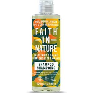 Faith in Nature Shampoo Naturale al Pompelmo & Arancia, Rinvigorente, Vegano e Non Testato su Animali, Senza SLS e Parabeni, Capelli Normali o Grassi, 400 ml