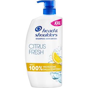 Head & Shoulders Citrus Fresh Shampoo Antiforfora Capelli Grassi 1000ml Flacone con Dosatore. Fino al 100% Protezione dalla Forfora. Clinicamente Testato. Uso Quotidiano. Freschezza agli Agrumi