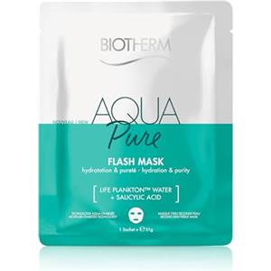 BIOTHERM Aquasource Super Mask Pure, Maschera Viso Idratante, Per Pelli Grasse e Impure, Azione Idratante e Purificante, Arricchita con Life Plankton e Acido Salicilico