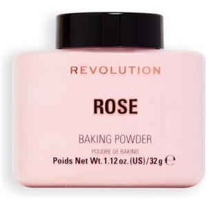 Revolution Beauty London, Loose Baking Powder, Prolongs Makeup Wear, Brightening Setting Powder, For All Skin Tones, Rose, 32g