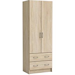 Demeyere Armadio a doppia lavanderia per camera da letto per adulti 61 x 169 x 41 cm - spogliatoio - cassettiera 55 x 11 x 31 cm - Prodotto in Francia