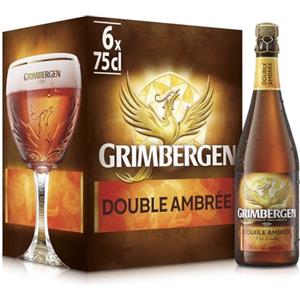 Grimbergen Birra Double Ambree (Abbazia) - 6 bottiglie da 750 ml