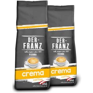 Der-Franz Crema caffè, macinato, 2 x 500 g