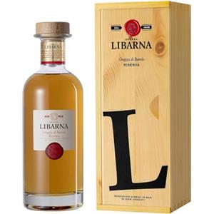 Libarna Grappa Libarna Riserva di Barolo con Astuccio 70cl - Grappa da uve Nebbiolo invecchiata 18 mesi. Pregiata e complessa. 43% vol.