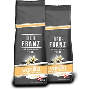 DER-FRANZ caffè, Aromatizzato alla Vaniglia, macinato, 2 x 500 g