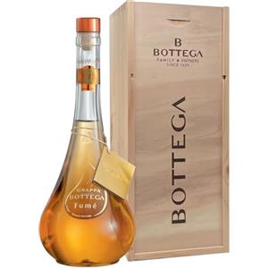 Bottega Fumé Grappa Barricata di Prosecco 38% in Cassetta di Legno - 700 ml