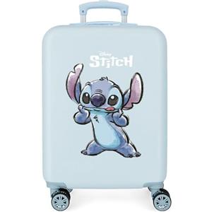 Disney Stitch Naughty Bagagli- Bagagli per bambini Unisex - Bambini e ragazzi Blu