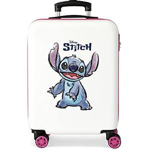 Disney Adorable Stitch Bagagli- Bagagli per bambini Bambine e ragazze Bianco/ Rosa