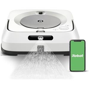 iRobot Braava Jet m6-138, Lavapavimenti, Precision Jet Spray, Nebulizzatore di Getto a Pressione per il Lavaggio, WiFi, 100 W, 0.15 L, Bianco