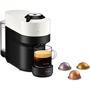 Nespresso Vertuo Pop XN9201K, Macchina caffè di Krups, Coconut White, Sistema Capsule Nespresso Vertuo, Serbatoio acqua 0.56L