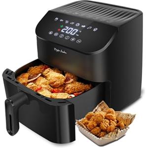 Taylor Swoden Friggitrice ad Aria 4,5 L, 8 Preimpostazioni di Cottura con un Solo Tocco e Funzione di Pre-riscaldamento, 1350W, Digitale, Timer, Senza BPA, Vassoio Antiaderente, Nero(AMY/B30202L73)