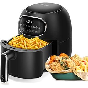 Taylor Swoden joke - Friggitrice ad aria da 3 litri, friggitrice senza olio con 8 programmi di cottura, touch screen a LED, tempo di temperatura regolabile, per 1-3 persone, 1300 W. BPA FREE