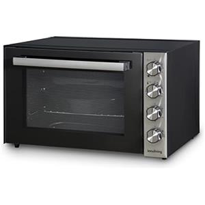 Innoliving Forno Elettrico Ventilato Girarrosto INN-795, Fornetto Elettrico con Girarrosto ed Interno Smaltato Nero, 70 Litri, Fino a 270 gradi, Potenza 2000W, Forno Professionale con Timer