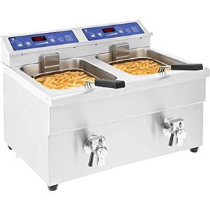 Royal Catering - RCIF-10DB - Friggitrice a induzione - 2 x 10 litri