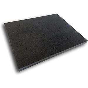 Generico Piastra Liscia 39x35x2 in Pietra LAVICA OLLARE - REFRATTARIA dell'Etna per Forno Elettrico & Gas, Barbecue, BISTECCHIERA per Pizza E Carne