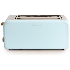 CREATE/TOAST RETRO XL/Tostapane per fette larghe blu / 1500 W, vassoio raccolte, termostato, 6 livelli di potenza