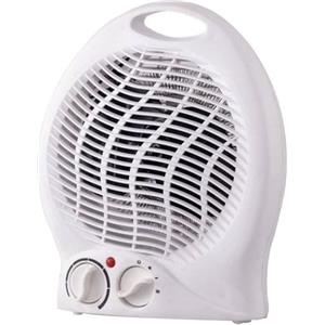 Bakaji Caldobagno Stufa Elettrica Bagno Potenza 2000 Watt Termoventilatore 2 Potenze con Termostato Regolabile e Manico per il Trasporto Dimensione 27 x 23 x 16.5 cm Colore Bianco