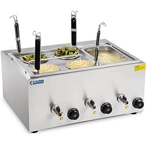 Royal Catering - RCNK-4-GN - Cuocipasta a 4 Cestelli - Contenitore GN incluso