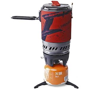 Fire-Maple Polaris Regolatore di Pressione Sistema Fornello da Trekking Stufa da Campeggio a Gas Portatile all'aperto Bruciatore Backpacking con Accensione Piezoelettrica e Supporto da Pentola Nero