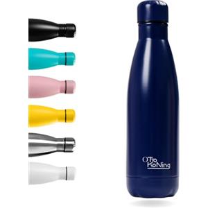 Otto Koning Borraccia Termica in acciaio inox da 500 ml - Otto Koning - Bottiglia termica isolata. Mantiene le bevande fredde per 24 ore e quelle calde per 12 ore. Bottiglia thermos a prova di perdite, senza BPA