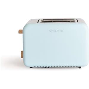 CREATE/TOAST RETRO/Tostapane per fette larghe blu / 850 W, vassoio raccolte, termostato, 6 livelli di potenza