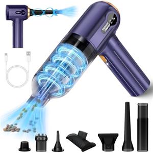 Ledeak Aspirabriciole Senza Fili, Mini Aspirapolvere Portatile Senza Fili 3 in 1, 15000PA Vacuum Cleaner Auto Potente, Ricaricabile Aspirabriciole con Display Digitale per Auto Casa Peli di Animali