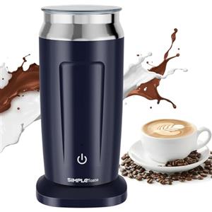 SIMPLETASTE Montalatte Elettrico, Montalatte 4 in 1 per Schiumare il Latte Caldo e Freddo, Riscaldare il Latte e Preparare Cioccolata Calda, Ideale per Fare Latte, Macchiato e Cappuccino