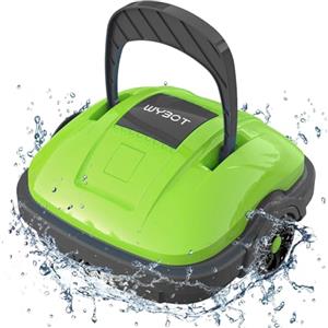 WYBOT Robot Pulisci Piscina Senza Fili - Doppio Motore Potente, Auto-Parcheggio Intelligente - Perfetto per Piscine Fuori Terra o Interrate Fino a 50 m²