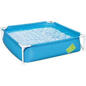 Bestway 56217-3 Piscina Fuori Terra Fast Set da 122 x 122 x 30.5 cm, Rettangolare, Blu