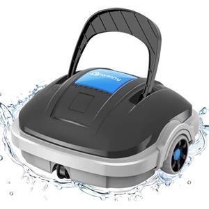 WINNY POOL CLEANER Robot Piscina, Aspirapolvere Piscine con 100 Minuti Pulizia Potente, Doble Motore, Batteria da 5200 mAh, Pulitore per Piscine Fuori Terra e Interrate con Fondo Piatto Fino a 80㎡