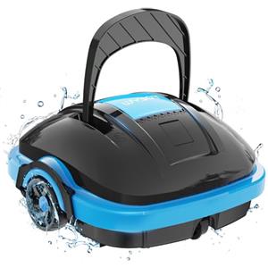 WYBOT Robot Pulitore per Piscina Senza Fili, Doppio Motore, Parcheggio Autonomo, Forte Potenza di Aspirazione, per Piscine Fino a 50 m²