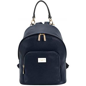 David Jones - Borsa Zainetto Donna - Zaino Piccolo Pelle PU - Daypack Backpack Ragazza - Rucksack Borsetta Elegante Casual - Borsa a Mano Spalla Quotidiana Lavoro Viaggio Città - Blu Scuro