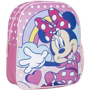 CERDÁ LIFE'S LITTLE MOMENTS Zaino per bambini scuola di Minnie Mouse - Colore rosa - 25 x 20 x 29 cm - Realizzato in poliestere - con chiusura a zip - Stampa Minnie - Prodotto originale disegnato in Spagna, Rosa, Estándar,