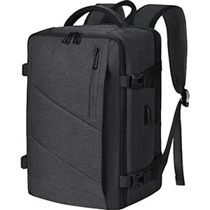 Leyrica Zaino da Viaggio per Ryanair/Wizzair 40x20x25 Bagaglio a Mano Unisex Borse da Cabina Zaino per Laptop 15 pollici Daypack Casual Zaino Università/Lavoro Impermeabile (Grigio)