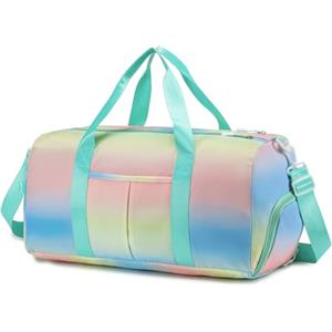 SUCIKORIO Borsone da Viaggio Donna 32L Borsone Palestra Con Scomparto Per Scarpe e Tasche Umide Impermeabile Borsa Sportiva Gym Bag Borsoni Viaggio Aereo Bagaglio a Mano Travel Bag Per Piscina, Sport