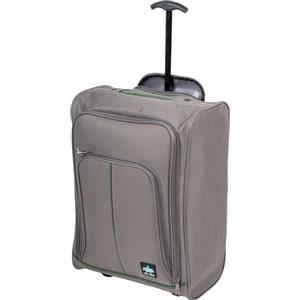 PROVITERA Trolley Cabina Morbido con Maniglia Telescopica, Valigia Leggera e Durevole per Viaggi, Bagaglio a Mano in Tessuto Oxford 600D e 4 Ruote, Dimensioni 35 x 20 x 50 cm (Grigio)