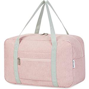 Narwey Bagaglio a Mano 40x20x25 Ryanair Borsone da Viaggio Pieghevole Borsa da Cabina Aereo Borsa Palestra Borsa Weekend (Rosa)