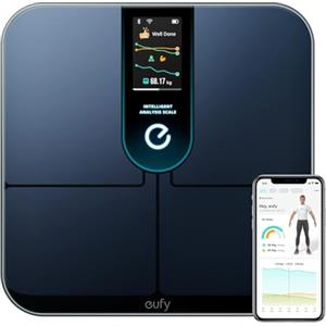 eufy P3 Bilancia Pesapersone Digitale per Monitoraggio Fitness, WiFi Bluetooth, Analisi Intelligente, mod. corpo Virtuale 3D, 16 misurazioni, tra cui Frequenza Cardiaca, BMI e Modalità Multiple