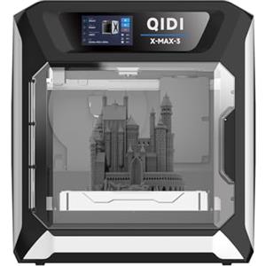 QIDI TECH MAX3 Stampante 3D,stampa veloce 600mm/s,grado industriale di alta precisione e alta velocità,livellamento automatico,calore della camera 65℃,grande dimensione di stampa 325 * 325 * 315mm