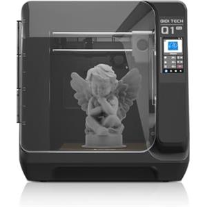 QIDI TECH Q1 Pro Stampante 3D, stampanti 3D ad alta velocità da 600 mm/s con livellamento automatico, doppio motore indipendente dell'asse Z, riscaldamento della camera a 60℃, 245 * 245 * 240 mm