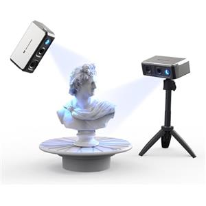 3DMakerpro Seal Scanner 3D, Scanner 3D portatile con precisione di 0,01 mm, fotocamera a colori a 24 bit, lenti ottiche antivibrazioni, velocità di scansione 10FPS Mini scanner 3D - Kit Premium